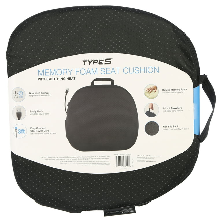 Type S Comfort Gel Seat Cushion and Lumbar Cushion Set