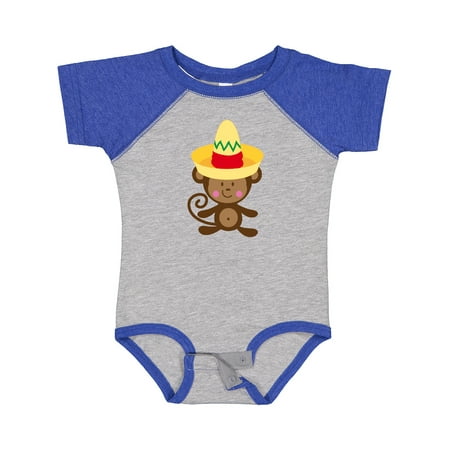 

Inktastic Cinco De Mayo Monkey Boys or Girls Baby Bodysuit