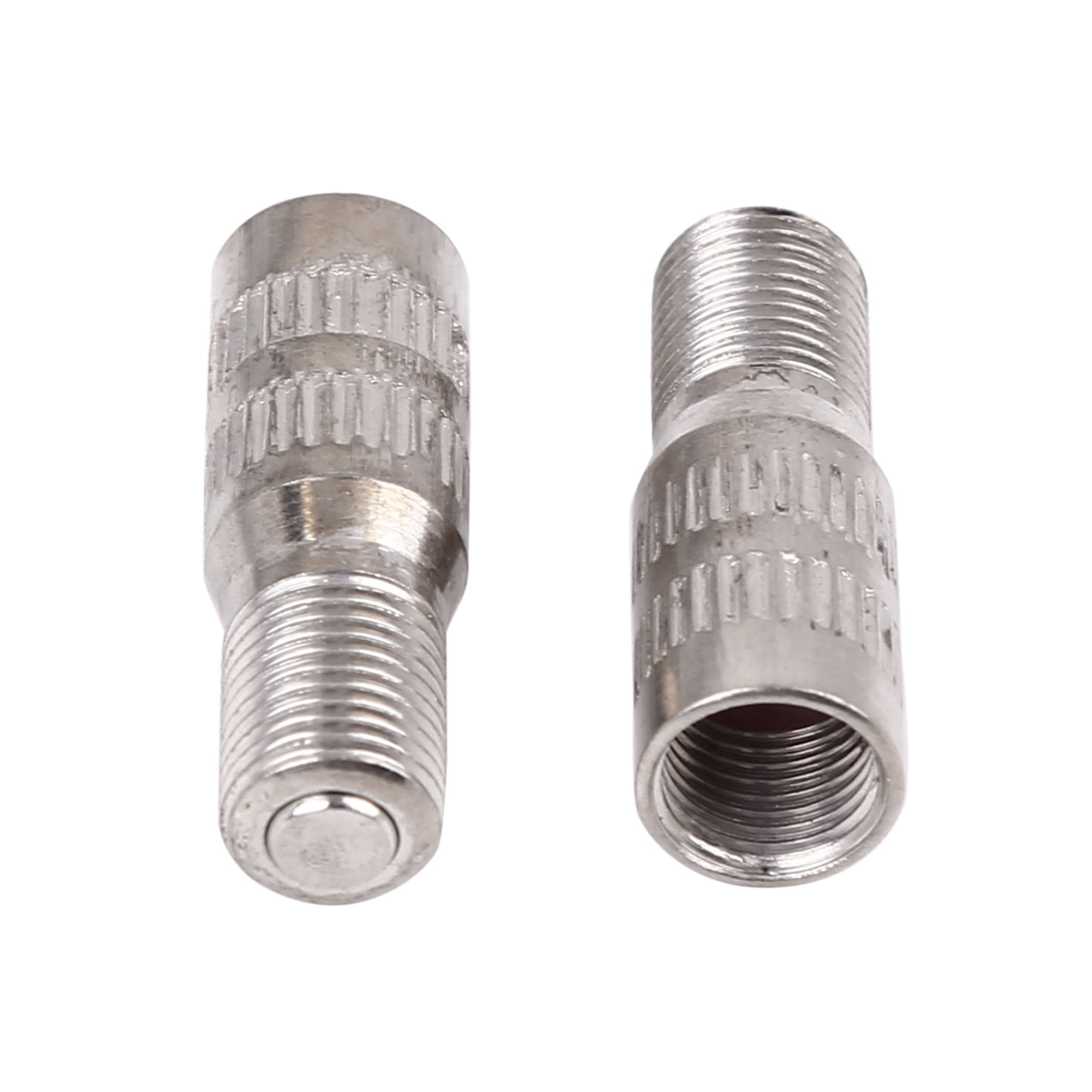 Unique Bargains 4pcs Car 27mm Chrome Tyre Wheel Valve Stem Extension Extender