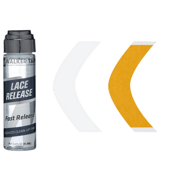 Walker Kit: German Brown Tape Strips (A Contour) and Lace Release 1.4 fl oz