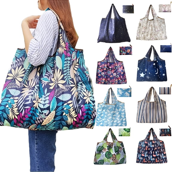 GASTROPOD Reusable Grocery Bag Large Shopping Bag, Foldable Grocery Tote Bag, Reusable Grocery Bags Foldable, Machine Washable Eco-Friendly Durable Lightweight