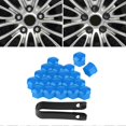 thumbnail image 3 of Lot de 20 cache-écrous de roue de voiture 19 mm, protection extérieure (bleu), 3 of 4