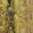 thumbnail image 4 of Designart 'Pathway in Beautiful Autumn Forest' Landscapes Green Sheer Curtain Panel, 4 of 5