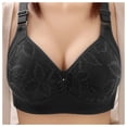 thumbnail image 2 of Gyexs Women Fashion Casual Breathable Top Bra Underwear Adjustable Support Wirefree Comfort Bralettes for Women, Black, Size 42, 2 of 3