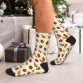 thumbnail image 7 of Vsdgher Ladybug And Bee Unisex Crew Socks Lightweight Breathable Ventilation Ankle Socks, Mid-calf socks for Daily, 7 of 7