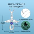 thumbnail image 6 of FJ Guardian Angel Necklace for Women 925 Sterling Silver Sapphire Infinity Pendant September Birthstone Jewelry Gifts for Mom Wife Daughter, 6 of 7