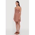 thumbnail image 2 of Women's Smocked Tie Front Sleeveless Mini Dress, 2 of 3
