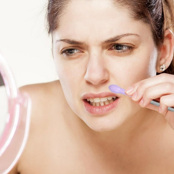 BESTONZON 2Pcs Facial Hair Removal Tool Set with Manual Spring Epilator for Gentle Root Extraction