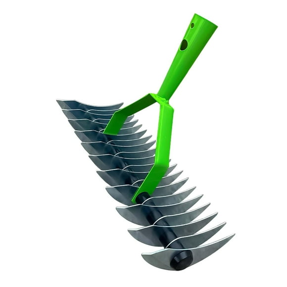 Almencla Thatch Rake Scarifying Rake for Cleaning Grass Loosening Soil Grass Grooming Head