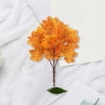 thumbnail image 4 of Mdesiwst Artificial Maple Leaf with Stem,UV Resistant Indoor Outdoor Faux Leaves Branch Fall Fake Floral Arrangement Decoration, 4 of 8