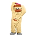 thumbnail image 2 of GrmtClth Full Body Fuzzy Jumpsuit Happy Halloween Novelty Party Cosplay Sleepwear (Includes shoes and comb) Yellow (3-4Years）, 2 of 6