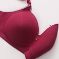 thumbnail image 6 of Clearance under 5!Sevevn Women's Solid Color Seamless Nude Lifting Soft Support Bra For Women Everyday Bras Wine M Summer Savings, 6 of 7