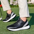 thumbnail image 3 of YOURDIARY Mens Waterproof Golf Shoes - Spikeless Traction, Breathable & Lightweight for All-Day Comfort, 3 of 7