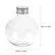 thumbnail image 3 of 25 botellas de plástico transparente de 150 ml, redondas, con forma de bulbo, ideales para decoración navideña. Incluyen tapa. Perfectas para dulces y regalos de boda., 3 of 8