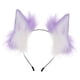 thumbnail image 5 of Aro para el pelo con orejas de de felpa, pinza para el pelo para fiesta de disfraces de Halloween, regalos de graduación Púrpura, 5 of 8