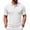 White, variant on KLHDSF Men's Knit Polo Shirts Casual Short Sleeve Button Down Polo Shirt Classic Golf Shirts Black L