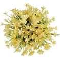 thumbnail image 2 of ZOELNIC 6 Bundles Artificial Flowers Outdoor UV Resistant Fake Plants Faux Plastic Daffodils Flower in Bulk for Hanging Planters Outside Porch Vase Home Window Decoration (Champagne), 2 of 13