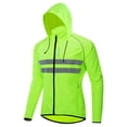 thumbnail image 2 of Amdohai Men Windproof Hooded Cycling Jacket Breathable High Visibility Reflective Bike Bicycle Riding Sports Coat Jacket, 2 of 7