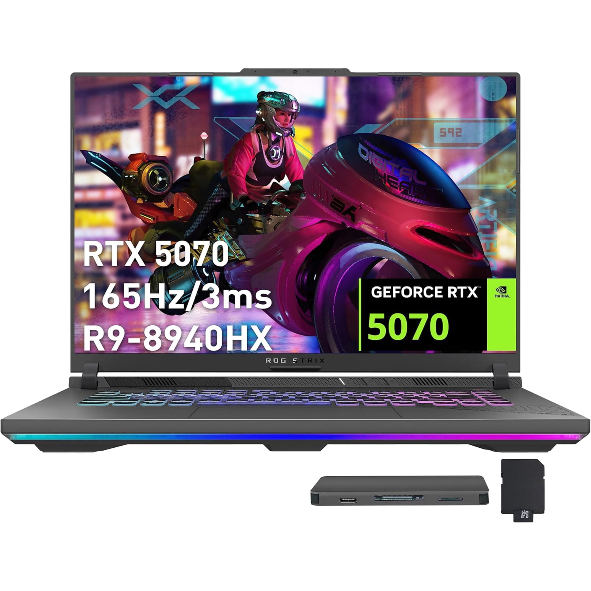 ASUS ROG Strix G16CH Gaming Desktop - Intel Core i7-13700F up to 5.2 GHz CPU, 32GB RAM, 4TB NVMe SSD + 16TB HDD, NVIDIA GeForce RTX 3080 10GB , RGB Case, Windows 11 Pro