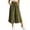 *Green, variant on VBVC Women's Drawstring Wide Leg Capri Pants , Summer Curved Hem Culottes For Women , Ladies' Loose Fit Cropped Trousers with Pockets,Green,S-3XL