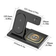thumbnail image 3 of 3-in-1 Foldable Wireless Charging Station with Light, Fast Charger Dock for Apple Watch, iPhone, AirPods & Samsung Phones, 3 of 9