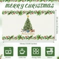 thumbnail image 2 of Retro Christmas Tree Dish Drying Mat for Kitchen Counter 12x19.5 Inch Christmas Coffee Bar Mat Small Absorbent Holiday Dish Drainer Pad for Winter Kitchen Decor, 2 of 6