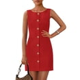 thumbnail image 1 of Vestido de trabajo PRETTYGARDEN 2025 para primavera, formal, formal, rojo, 1 of 9