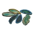 thumbnail image 1 of 6 discos de cristal de cuarzo pulido hechos de geodas de ágata como colgantes para el verde, 1 of 7