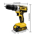 thumbnail image 5 of Pnoeoce 20V Cordless Drill Set,45N.m 25+3 Position Electric Drill with 3/8 inch Keyless Chuck,2-Speed,3Ah Battery for Wood Metal Plastic, 5 of 6