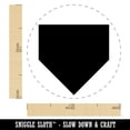 thumbnail image 2 of Home Plate Baseball Rubber Stamp for Scrapbooking Crafting Stamping - Medium 1 Inch, 2 of 7