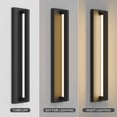 thumbnail image 5 of 27 Inch Long Aluminum Modern LED Outdoor Wall Lights 2900K, Slim Linear Black Exterior Lighting Fixtures Wall Mount IP65 Waterproof Outside Sconce Light for House Garage Front Porch Patio, 5 of 7