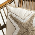 thumbnail image 4 of SAFAVIEH Hema Starfish 18" x 18" Coastal Plush Pillow, Natural, 4 of 5