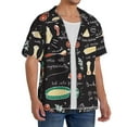 thumbnail image 2 of Balery Vegetable Quiche Camisa Casual de Manga Corta con Botones para Hombre, Texturizada, Estilo Cubano, para Playa, Verano-3X-Large, 2 of 5