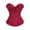 Wine, variant on Halloween Corset Tops for Women Lace Shapewear Bodysuit Push Up Corset Waist Trainer Underbust Bustier for Daily Wear