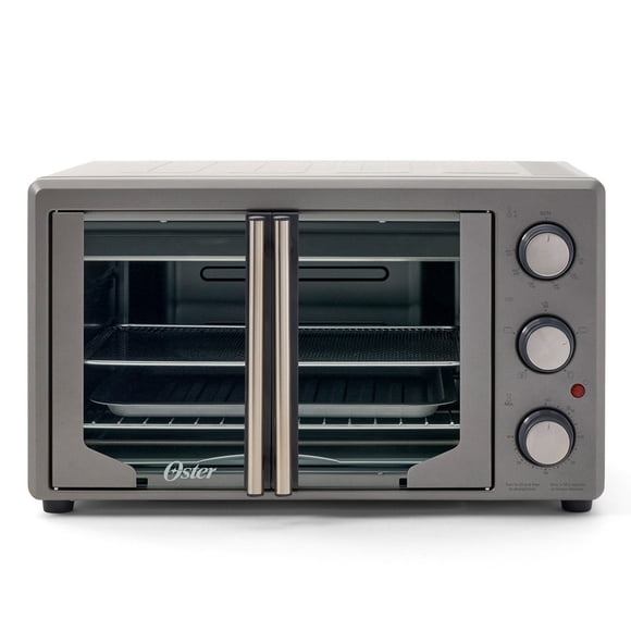 Horno con Freidora de Aire Oster 42 L Puertas Estilo Francés 1700 W Mod. TSSTTVFDMAFNS Plata