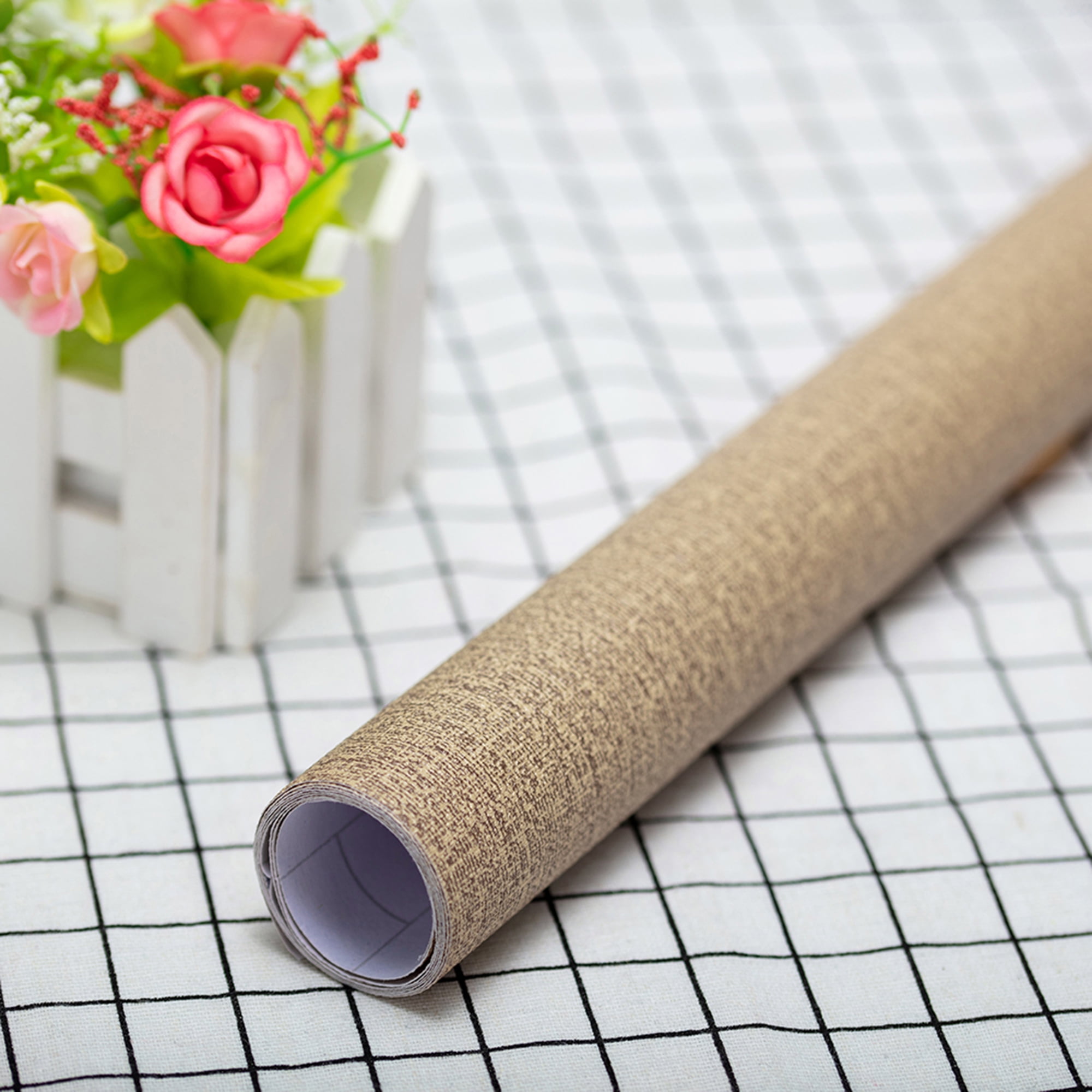 23.6'' x 40''/23.6'' x 197'' Solid Color Wall Paper,Linen ...