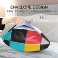 thumbnail image 4 of Yayeee Pillowcase Queen Size Set of 2 Satin Wrinkle Resistant Pillow Case, Blue Checkered Pattern, 4 of 8