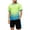 Green, variant on Boys Quick Dry Outdoor Workout Sets Short Sleeve Crew Neck T-Shirt & Shorts 2-Piece Outfit Sets for 12-16 Years