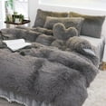 thumbnail image 1 of Ensemble de Literie en Molleton Chaud et Pelucheux de Luxe, Housse de Couette en Vison, 1 of 16