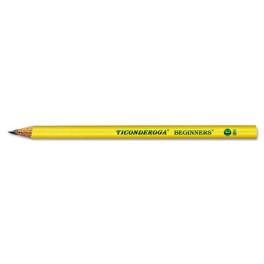 "Ticonderoga Beginners Woodcase Pencil With Microban Protection, Hb (#2), Black Lead, Yellow Barrel, Dozen | Bundle of 5 Dozen"