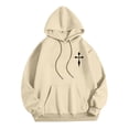 thumbnail image 5 of MHFRRA Sudadera con Capucha y Estampado Gráfico de Moda para Uso Informal y Actividades Al Aire Libre Beige, 5 of 5