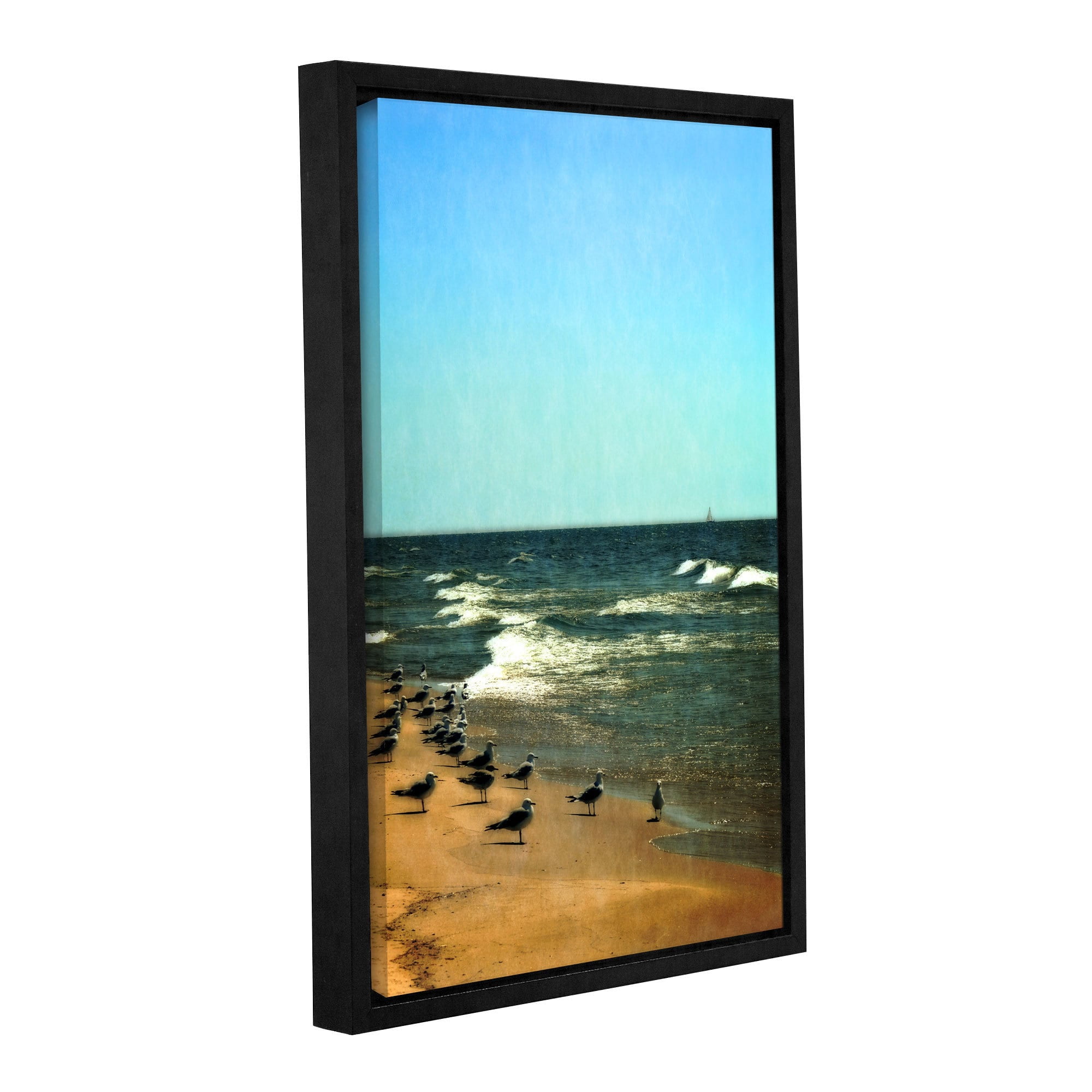 ArtWall Kevin Calkins "Into the Wind" Gallery-Wrapped Floater-Framed Canvas
