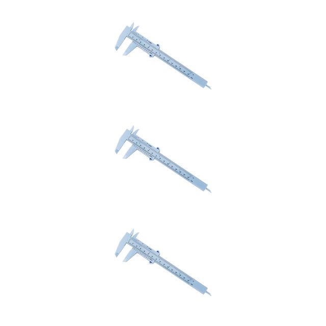 Riwesomey Calibre Vernier deslizante de 150mm, calibre de regla de plástico, herramienta de medición de apertura de doble escala, experimento de Type4 NO4 Riwesomey CBP048577