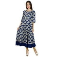 thumbnail image 6 of Bimba Womens Anarkali Kurta Kurti 3/4 Sleeves Classic Dress Fashion Clothing, 6 of 6