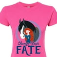 thumbnail image 3 of Disney Brave - Merida & Angus Change Your Fate - Juniors Fitted Graphic T-Shirt, 3 of 5