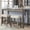 Brown+Beige, variant on Dtwnek Wood Bar Table with 2 Pack Stools, Counter Height Bar Table Stools for Dining Room, Bar, Living Room, Dark Gray