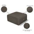 thumbnail image 2 of Meridian Furniture Arc BrownBoucle Fabric Ottoman, 2 of 7