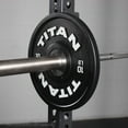 thumbnail image 4 of Titan Fitness 10 LB Black Elite Olympic Bumper Plates, Competition Weight Plates, Rubber with Steel Hub Insert, Sold as a Pair, For Olympic Weightlifting and Cross-Training Workouts, 4 of 6