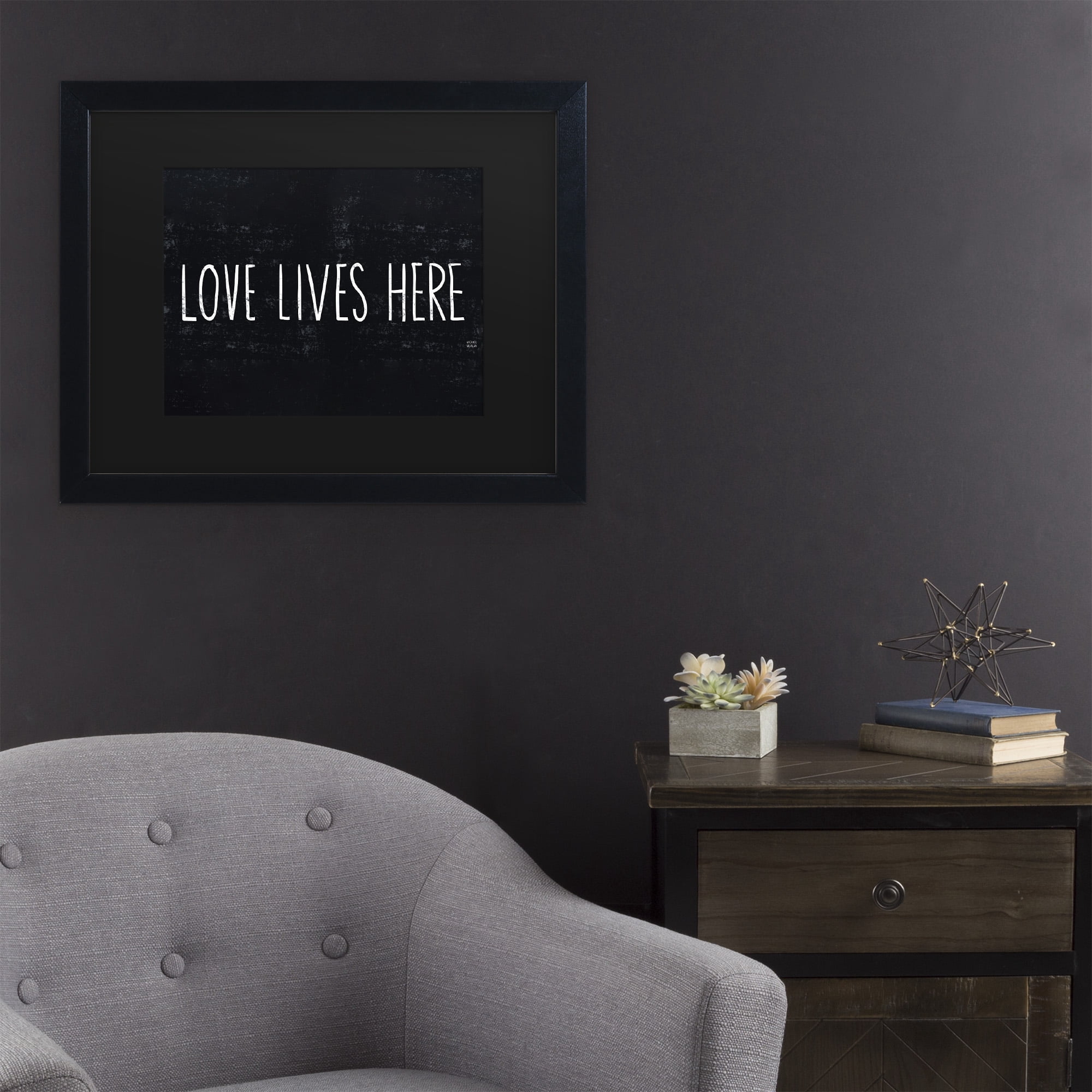Trademark Fine Art 'Love Lives Here' Canvas Art by Michael Mullan