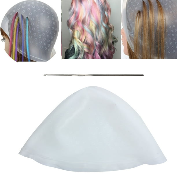 ESYNIC Highlighting Cap With Hook Magicap Hi Lite Cap Streaking Hair